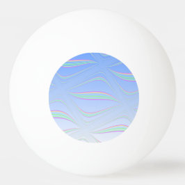 Soft Blue Wave Design Tischtennisball