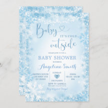 Soft Blue White Winter Baby Shower Invite12
