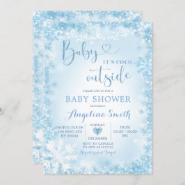 Soft Blue White Winter Baby Shower Invite12 Einladung