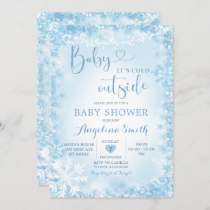 Soft Blue White Winter Baby Shower Invite12 Einladung