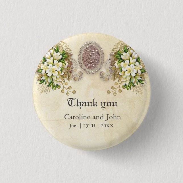 Soft Blume Button (Vorderseite)