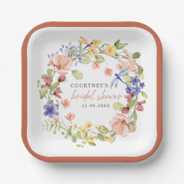 Soft Blume Dragonfis Romantisches Brautparty Pappteller