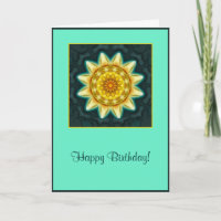 Soft Blume Mandala Geburtstagskarte