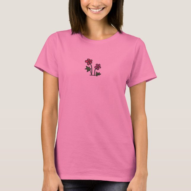 Soft Blume rosa T-Shirt (Vorderseite)