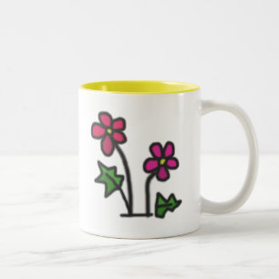 Soft Blume Zweifarbige Tasse