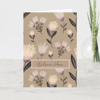 Soft Blush Botanical Floral Greeting Card  Karte
