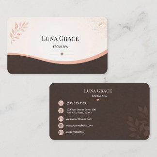 Soft Blush Facial Spa Visitenkarte