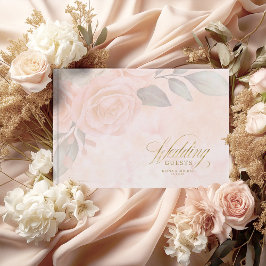 Soft Blush Rose Wedding ID828 Gästebuch