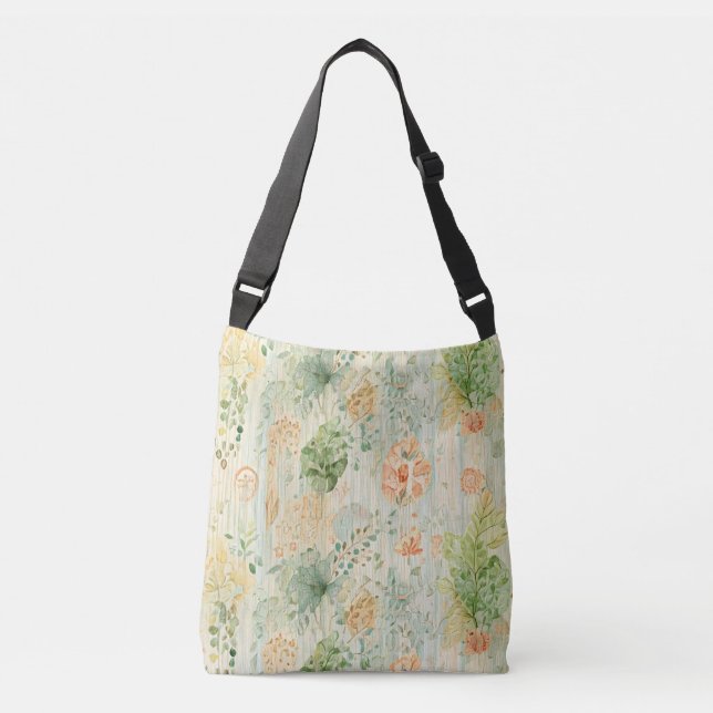 Soft Botanical Dream Tragetaschen Mit Langen Trägern (Vorderseite)