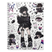 Soft Boy Lauter Stolz Süßer Femboy Doodle Ästhetik