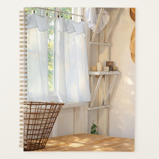 Soft Breeze Curtain Aesthetic Anime Planner Planer (Vorderseite)