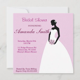 Soft Bridal Dusche Einladung