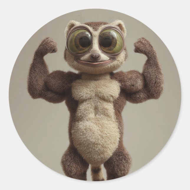 Soft but Strong Sticker – Minimalist Aesthetic  (Vorderseite)