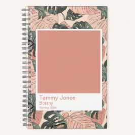 Soft Clay Monstera Farbpalette Klein Notizbuch