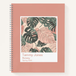 Soft Clay Monstera Photo Swatch Large Notizbuch