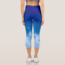 Soft Cloud Deep Sky Capri Leggings