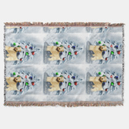 Soft Coat Wheaten Terrier Weihnachten Decke