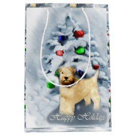 Soft Coat Wheaten Terrier Weihnachten Mittlere Geschenktüte