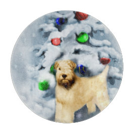 Soft Coat Wheaten Terrier Weihnachten Schneidebrett
