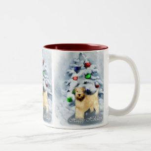 Soft Coat Wheaten Terrier Weihnachten Zweifarbige Tasse