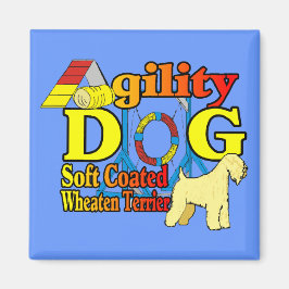 Soft_Coated_Wheaten_Terrier_Agility Magnet