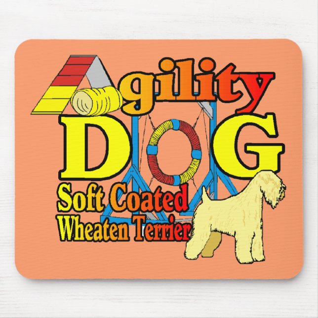 Soft_Coated_Wheaten_Terrier_Agility Mousepad (Vorne)