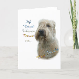 Soft Coated Wheaten Terrier Best Friend 2 Feiertagskarte