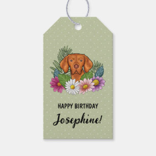 Soft-Coated Wheaten Terrier Blumen Geburtstag Grün Geschenkanhänger