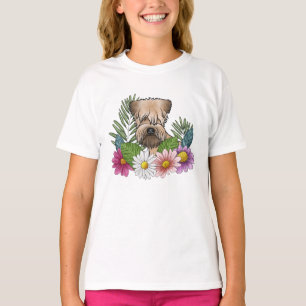 Soft-Coated Wheaten Terrier Bunte Sommerblume T-Shirt