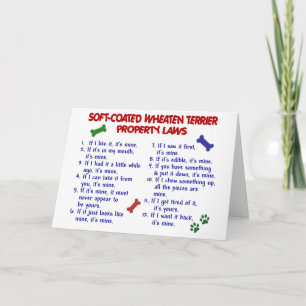 SOFT-COATED WHEATEN TERRIER Eigentums-Gesetze 2 Karte