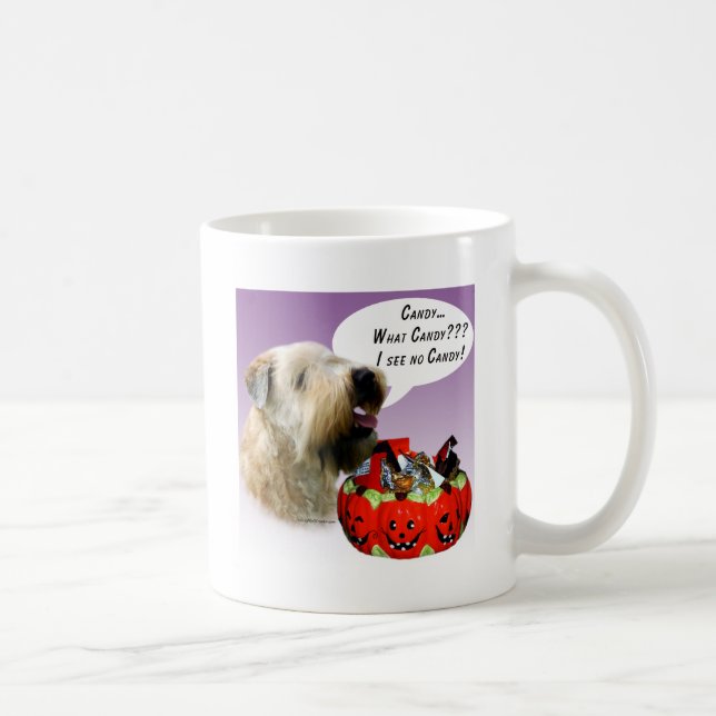 Soft Coated Wheaten Terrier Halloween Candy Kaffeetasse (Rechts)