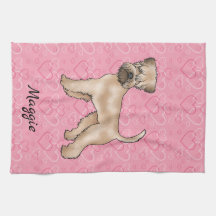 Soft-Coated Wheaten Terrier Hund Liebe Herz Muster