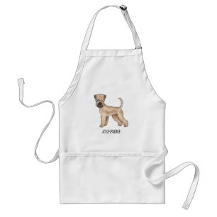 Soft-Coated Wheaten Terrier Hund mit individuellem Schürze