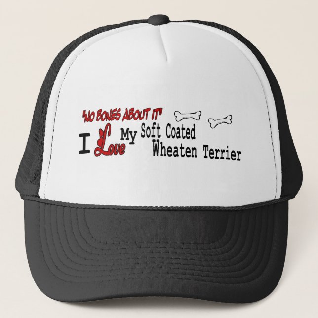 Soft Coated Wheaten Terrier (I Liebe) Hat Truckerkappe (Vorderseite)