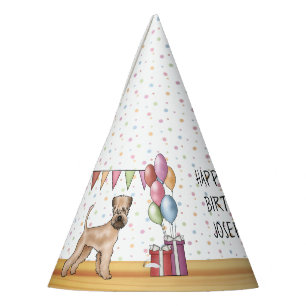 Soft-Coated Wheaten Terrier Pastell Alles Gute zum Partyhütchen