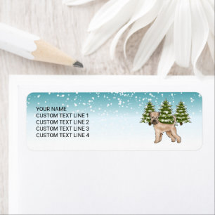 Soft-Coated Wheaten Terrier Schneeiger Winterwald