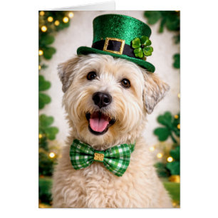 Soft Coated Wheaten Terrier St. Patrick’s Day Kart