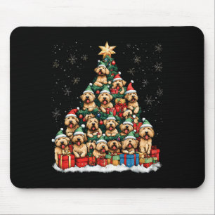 Soft Coated Wheaten Terrier Weihnachtsbaum Dog San Mousepad