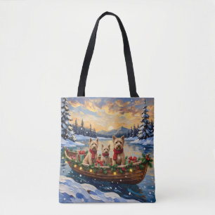 Soft Coated Wheaten Terrier Weihnachtsboot Urlaub