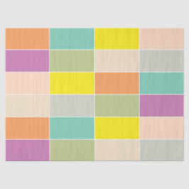 Soft Color Checkerboard Seidenpapier