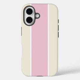 Soft Color Vertical Stripe Pattern Design iPhone 16 Hülle