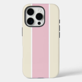 Soft Color Vertical Stripe Pattern Design iPhone 16 Pro Hülle