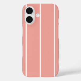 Soft Color Vertical Stripe Pattern Design iPhone 16 Hülle