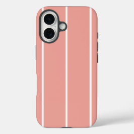 Soft Color Vertical Stripe Pattern Design iPhone 16 Hülle