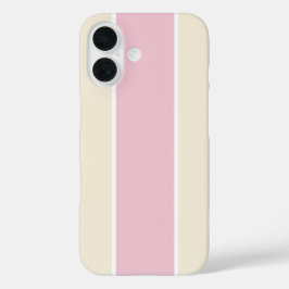 Soft Color Vertical Stripe Pattern Design iPhone 16 Hülle