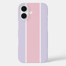 Soft Color Vertical Stripe Pattern Design iPhone 16 Hülle