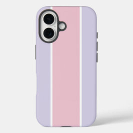 Soft Color Vertical Stripe Pattern Design iPhone 16 Hülle