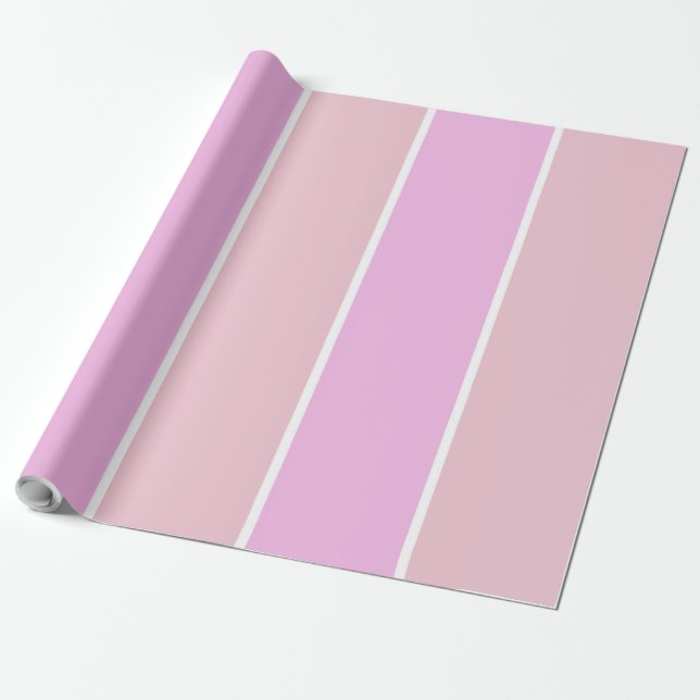 Soft Color Vertical Stripe Pattern Design Geschenkpapier (Ungerollt)