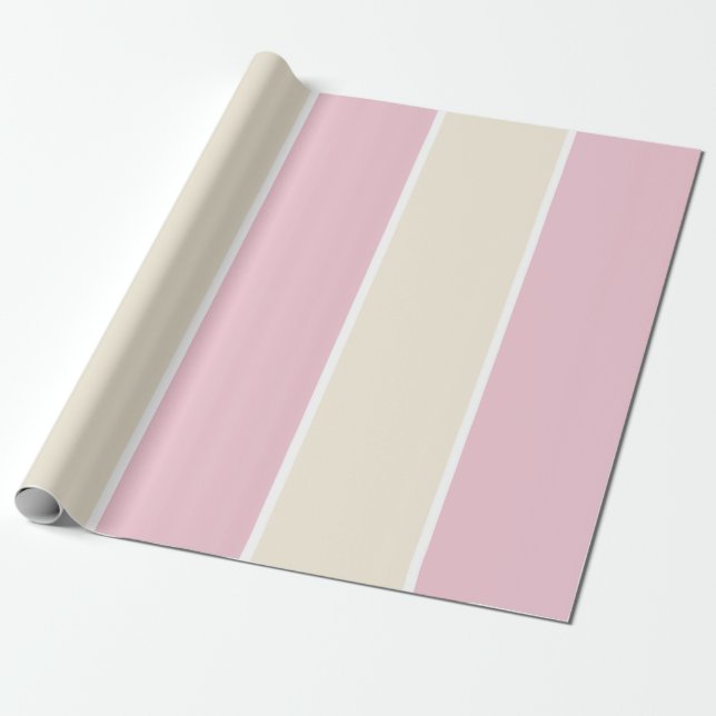 Soft Color Vertical Stripe Pattern Design Geschenkpapier (Ungerollt)
