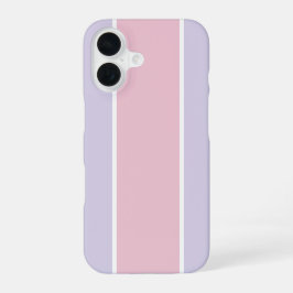 Soft Color Vertical Stripe Pattern Design iPhone 16 Hülle